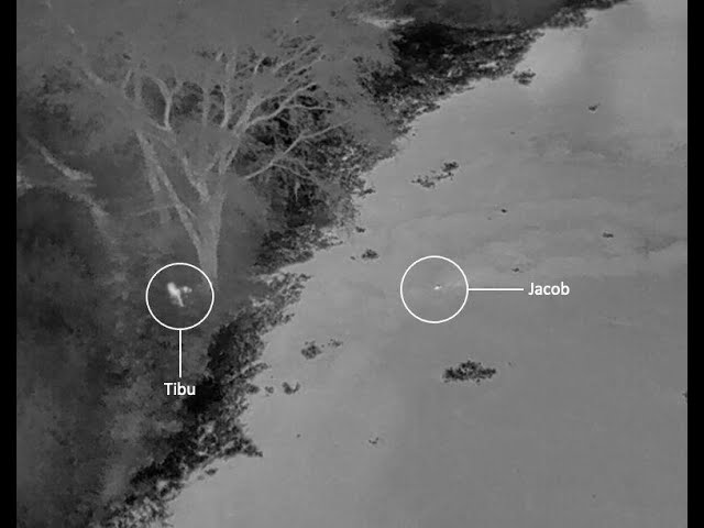 Jacob and Tibu's 1st attempt at crossing the Kazinga Channel