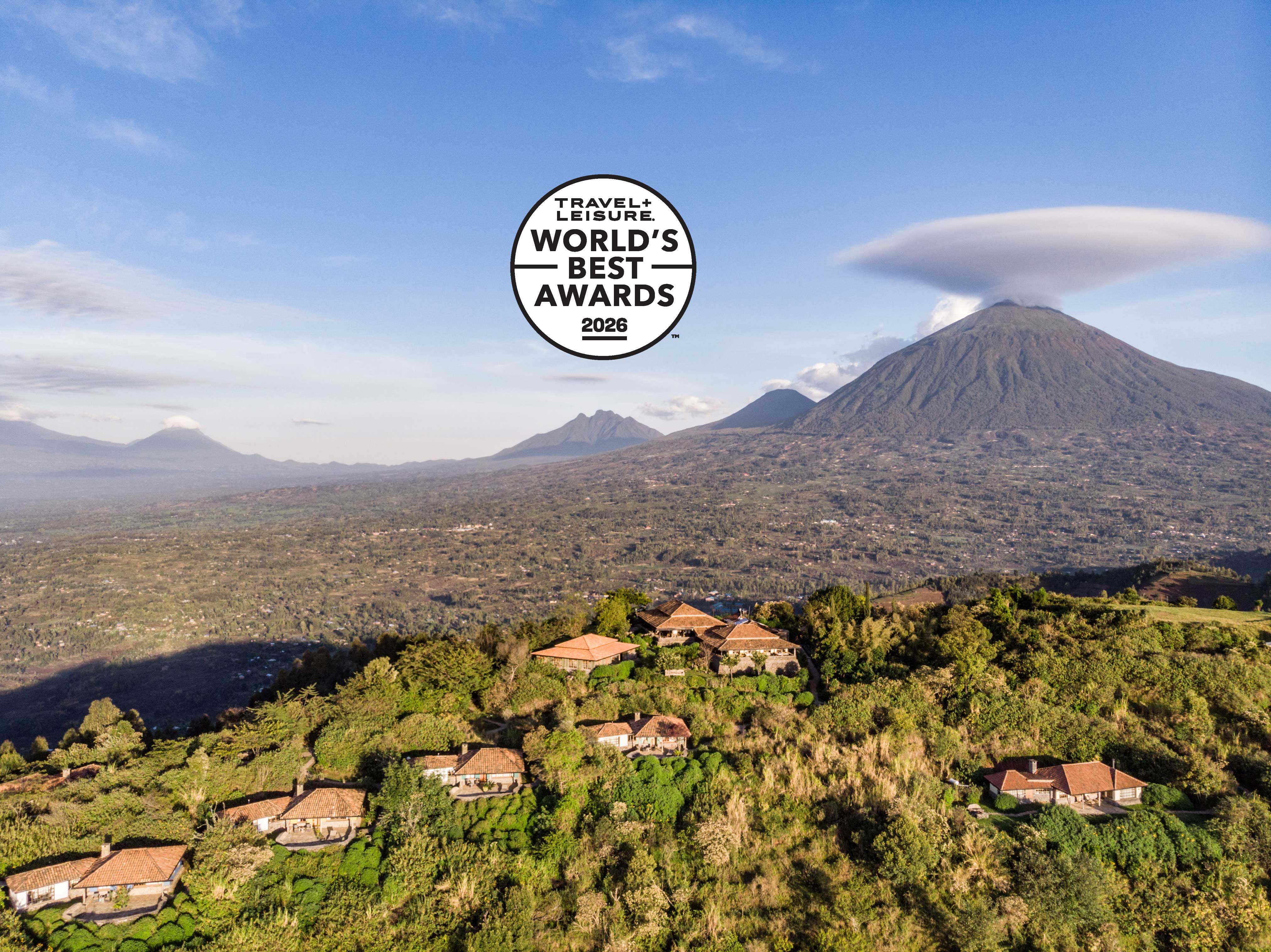 Virunga and Bwindi in the 10 Best Africa Safari Lodges in Travel + Leisure 2026 Awards