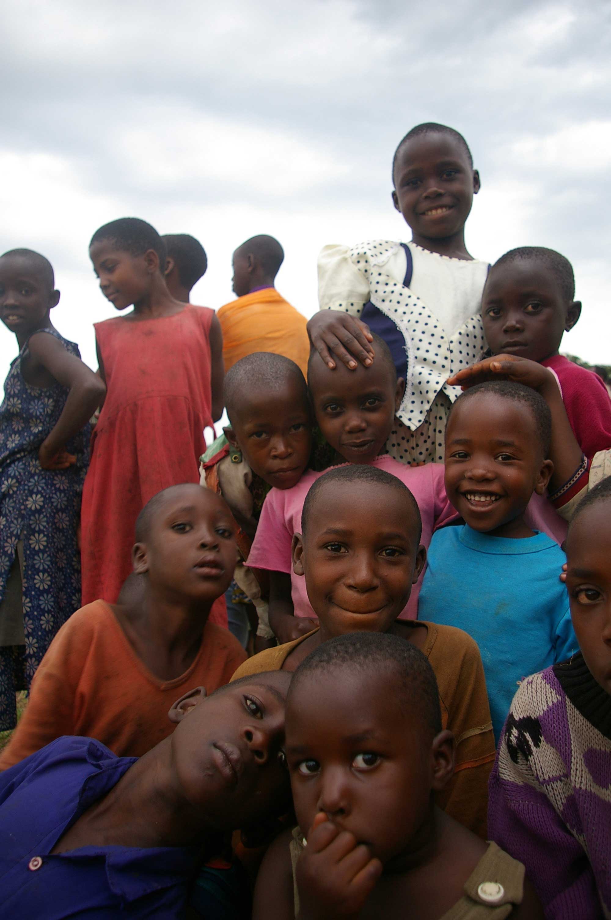 Children at Imbabazi Orphanage smiling for the camera