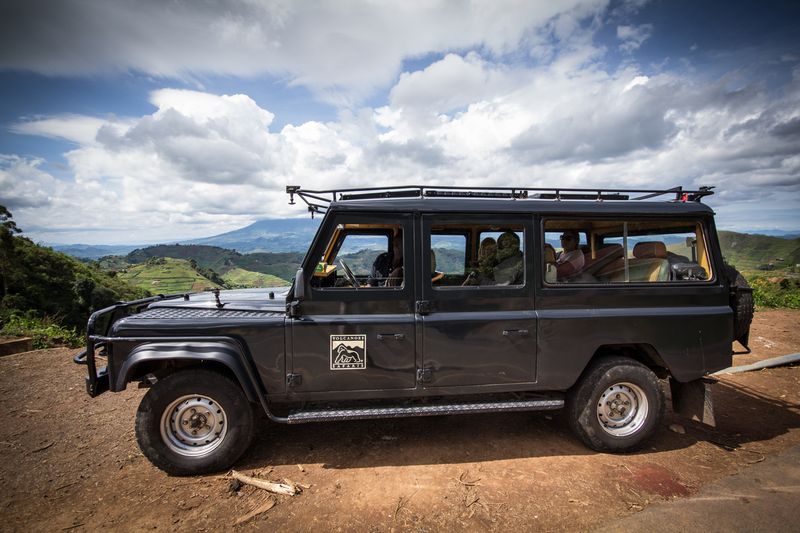 Volcanoes Safaris' Land Rover Defender