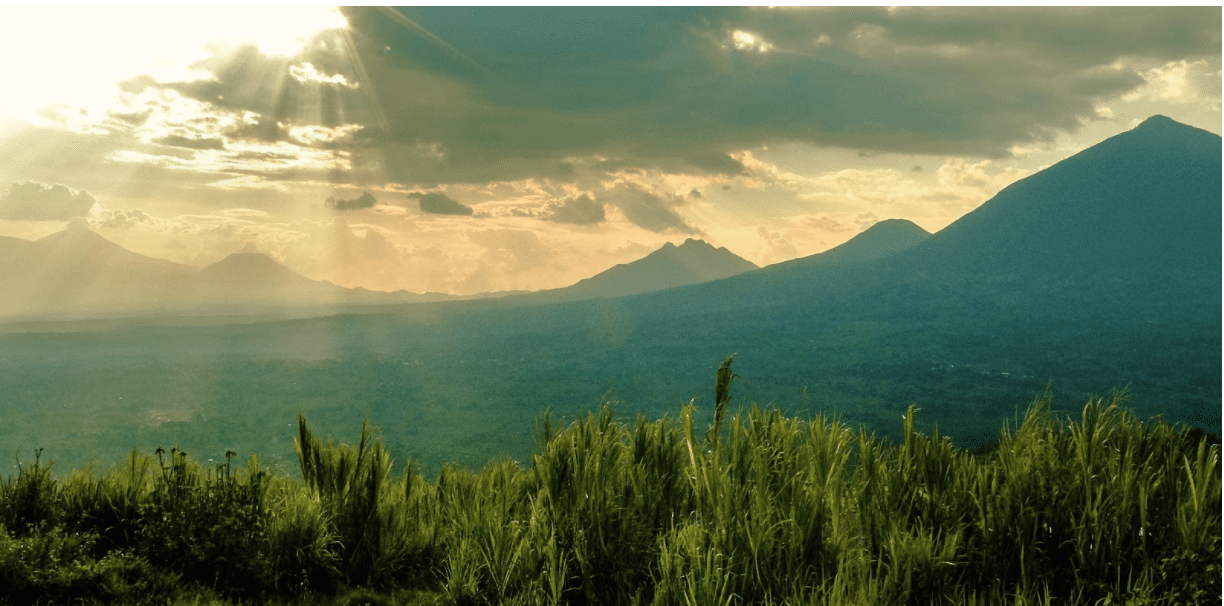 Virunga Sunset Panorama Preview