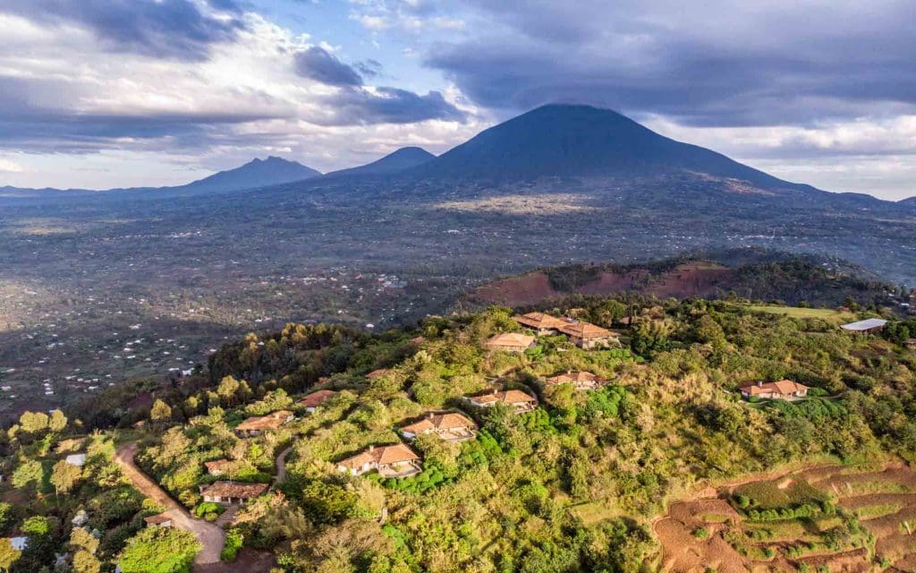 Sinamatella Rwanda Virunga Volcano View