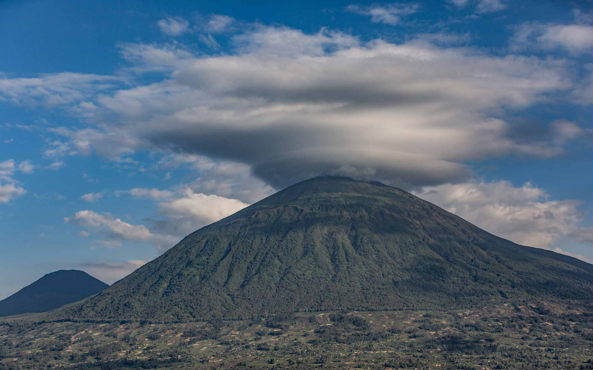 Sinamatella Rwanda Virunga Volcano View
