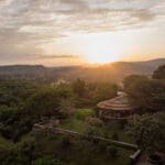 volcanoes safaris kyambura gorge lodge drone